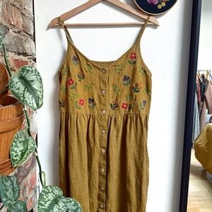 NotPerfectLinen | Hand-Embroidered Sarah Dress | Small